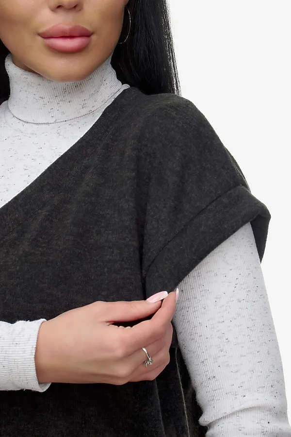 Жилет Брэнда НАТАЛИ, черный - фото 2