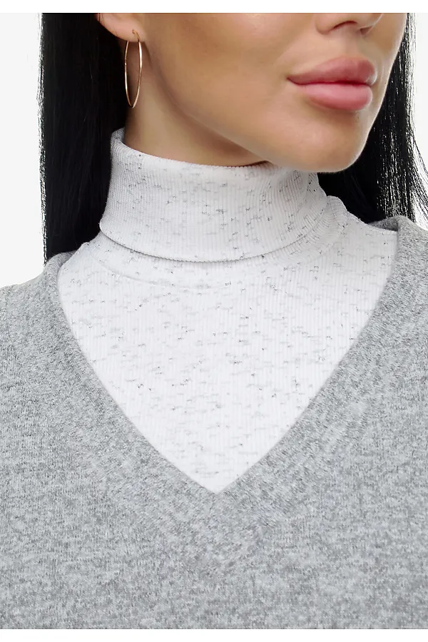 Жилет Брэнда НАТАЛИ, серый - фото 2