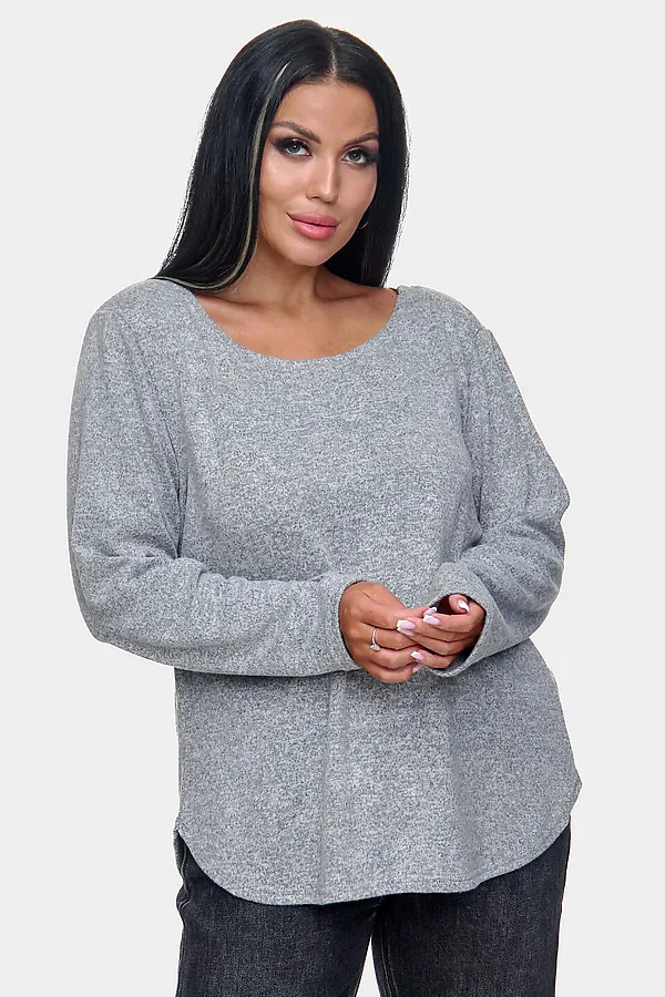 Джемпер Алла НАТАЛИ, серый - фото 2