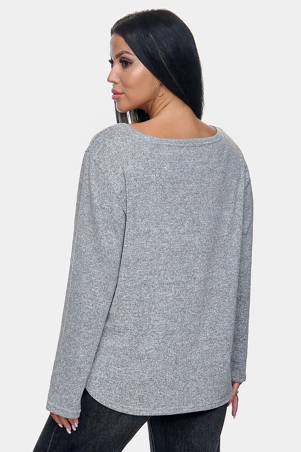 Джемпер Алла НАТАЛИ, серый - фото 2