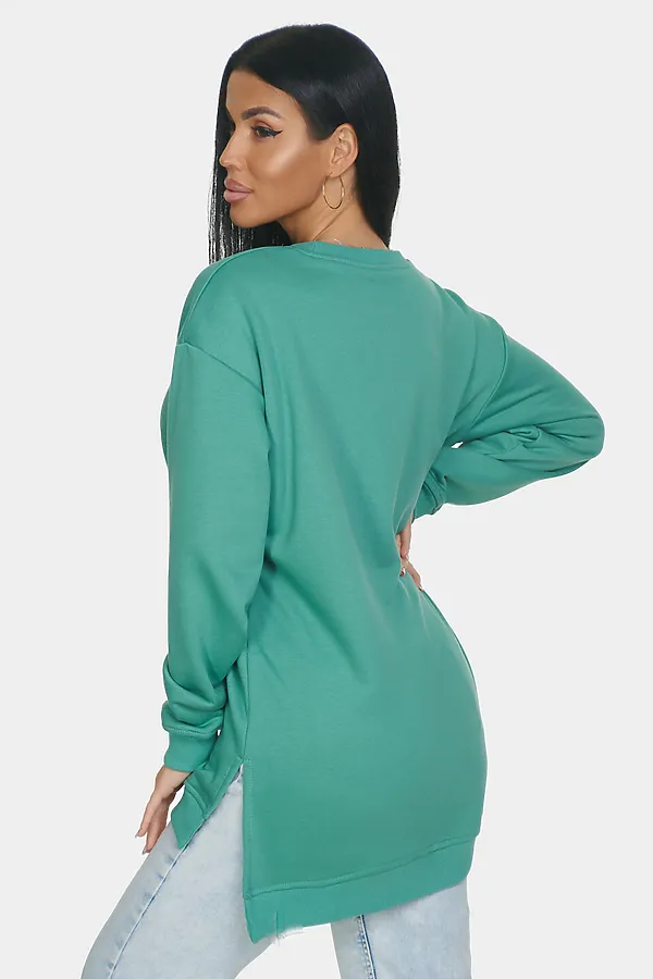 Свитшот Ева НАТАЛИ, зеленый - фото 2