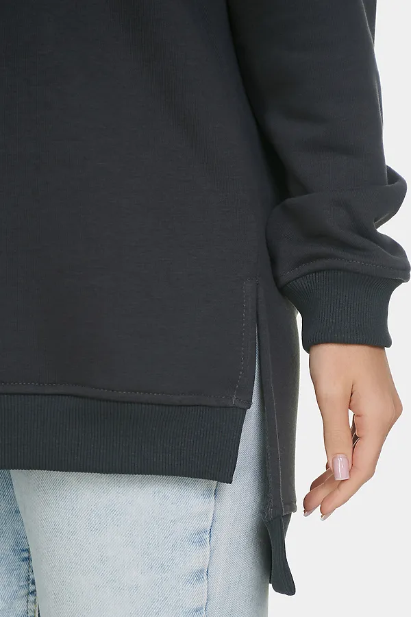 Свитшот Ева НАТАЛИ, темно серый - фото 2