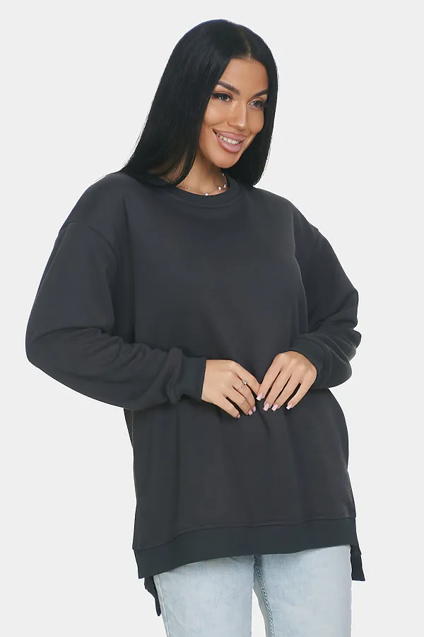 Свитшот Ева НАТАЛИ, темно серый - фото 2