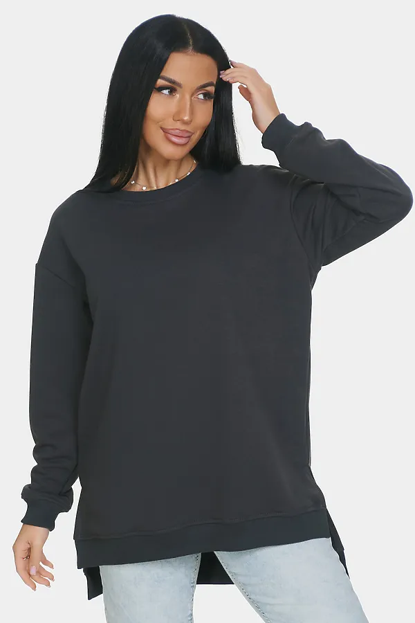 Свитшот Ева НАТАЛИ, темно серый - фото 2