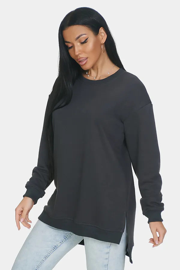 Свитшот Ева НАТАЛИ, темно серый - фото 2