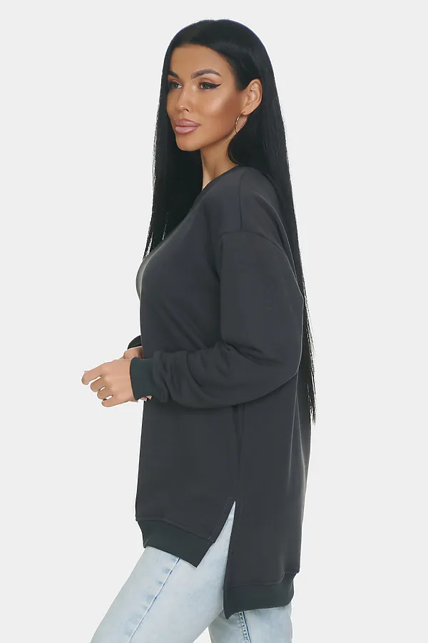 Свитшот Ева НАТАЛИ, темно серый - фото 2