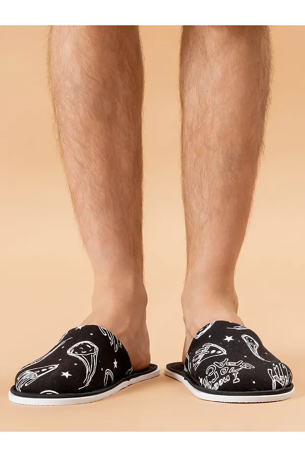 Тапки ММ НАТАЛИ, космос/черный - фото 2
