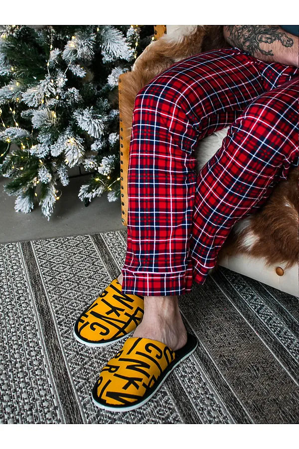 Тапки ММ НАТАЛИ, бруклин/желтый/черный - фото 2