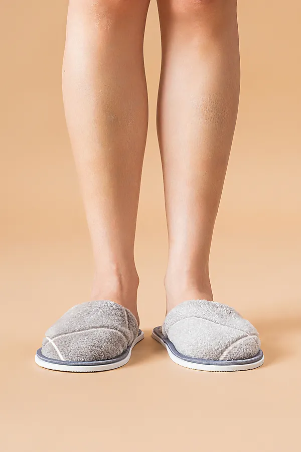 Тапки МВТ НАТАЛИ, квадрат/серый - фото 2