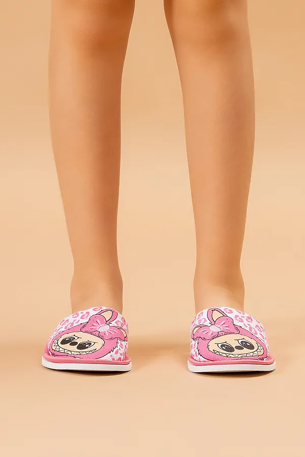 Тапки ДМ(д-пч) НАТАЛИ, розовый+лабубу - фото 2