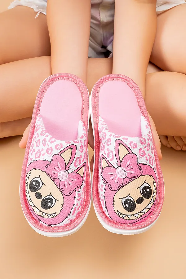 Тапки ДМ(д-пч) НАТАЛИ, розовый+лабубу - фото 2