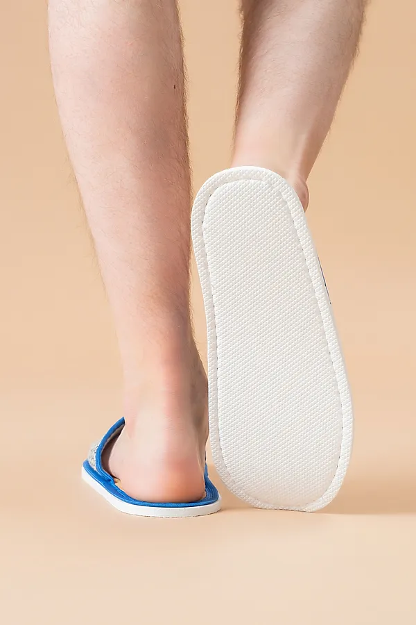 Тапки МТП(пр) НАТАЛИ, косички/синий - фото 2