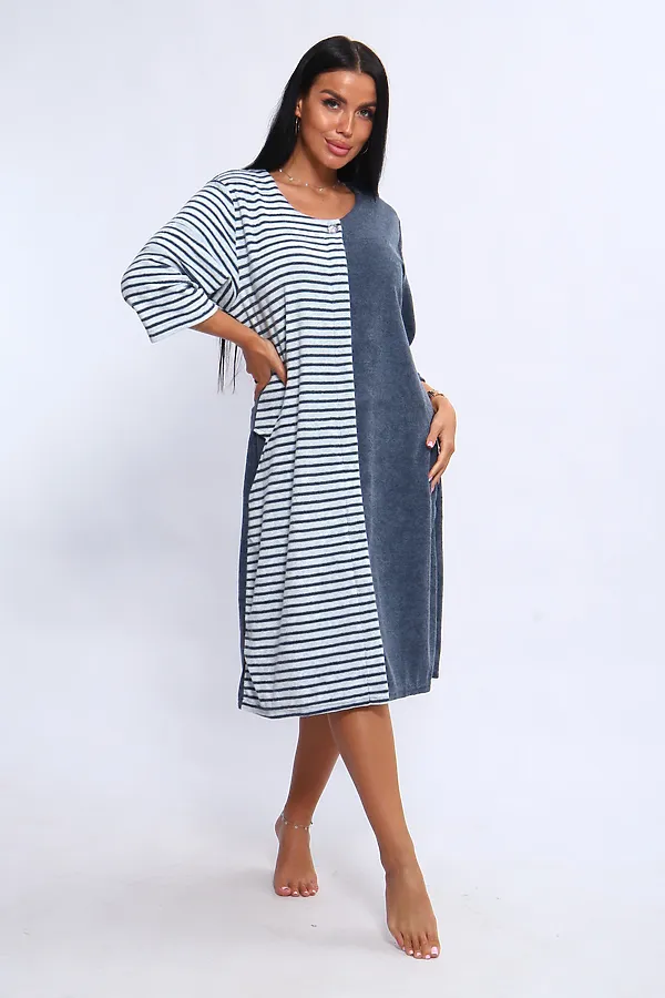 Халат 207 ИРИНА НАТАЛИ, синий - фото 2