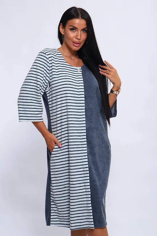 Халат 207 ИРИНА НАТАЛИ, синий - фото 2