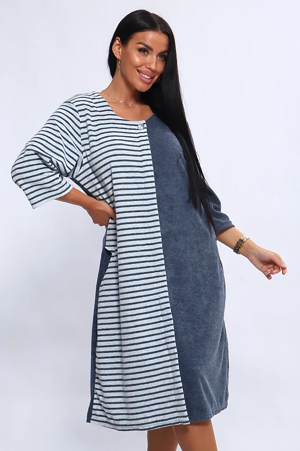 Халат 207 ИРИНА НАТАЛИ, синий - фото 2