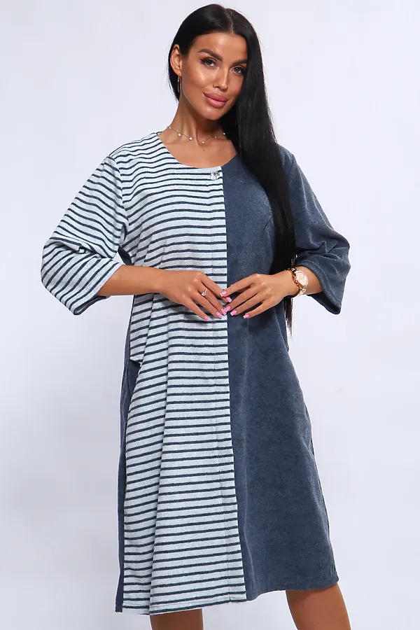 Халат 207 ИРИНА НАТАЛИ, синий - фото 2