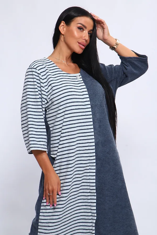 Халат 207 ИРИНА НАТАЛИ, синий - фото 2