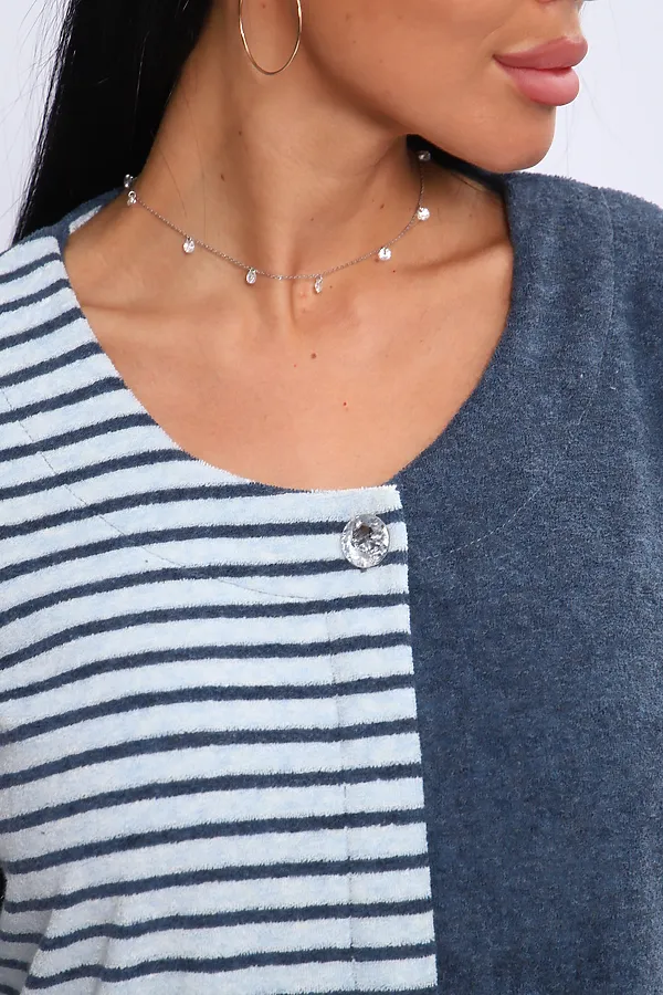 Халат 207 ИРИНА НАТАЛИ, синий - фото 2