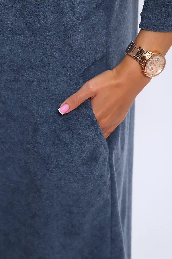 Халат 207 ИРИНА НАТАЛИ, синий - фото 2