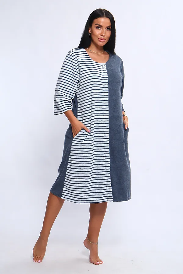 Халат 207 ИРИНА НАТАЛИ, синий - фото 2