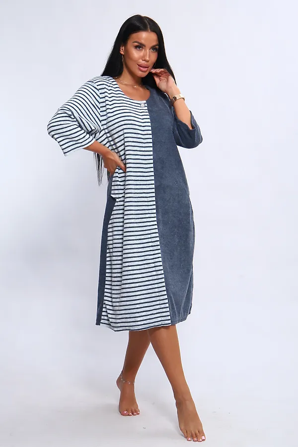 Халат 207 ИРИНА НАТАЛИ, синий - фото 2