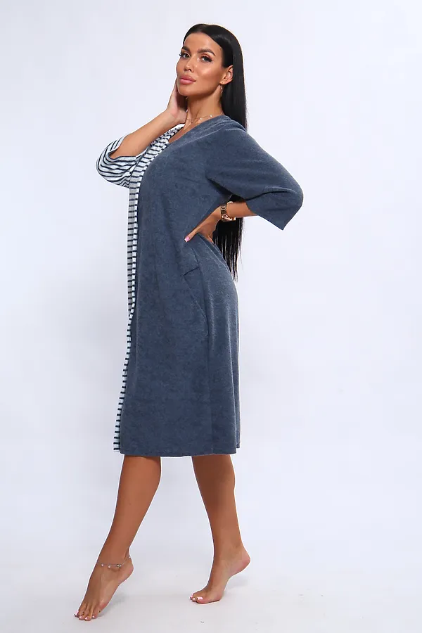 Халат 207 ИРИНА НАТАЛИ, синий - фото 2