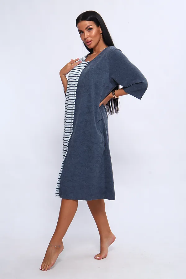 Халат 207 ИРИНА НАТАЛИ, синий - фото 2