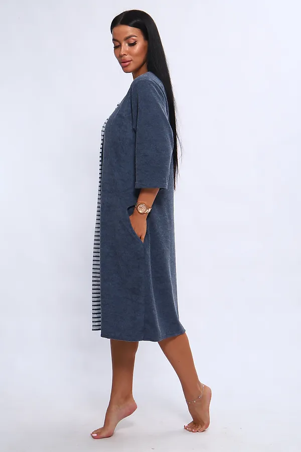 Халат 207 ИРИНА НАТАЛИ, синий - фото 2