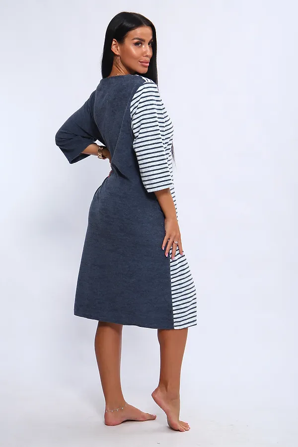 Халат 207 ИРИНА НАТАЛИ, синий - фото 2