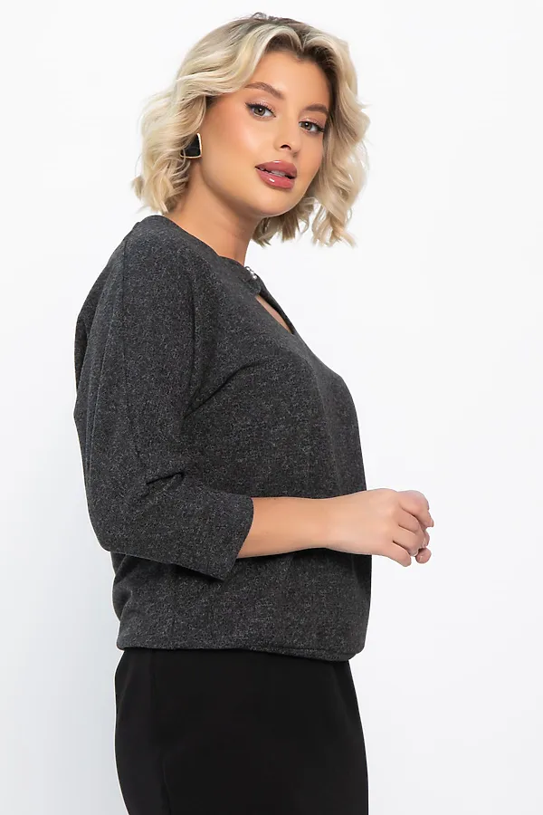 Джемпер LADY TAIGA, темно-серый - фото 2