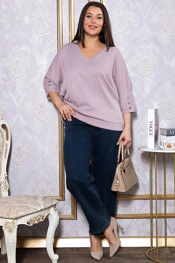 Блуза LADY TAIGA, сиреневая - фото 2