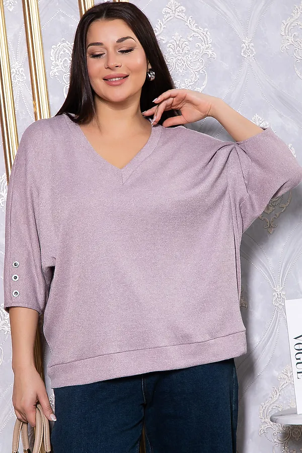 Блуза LADY TAIGA, сиреневая - фото 2