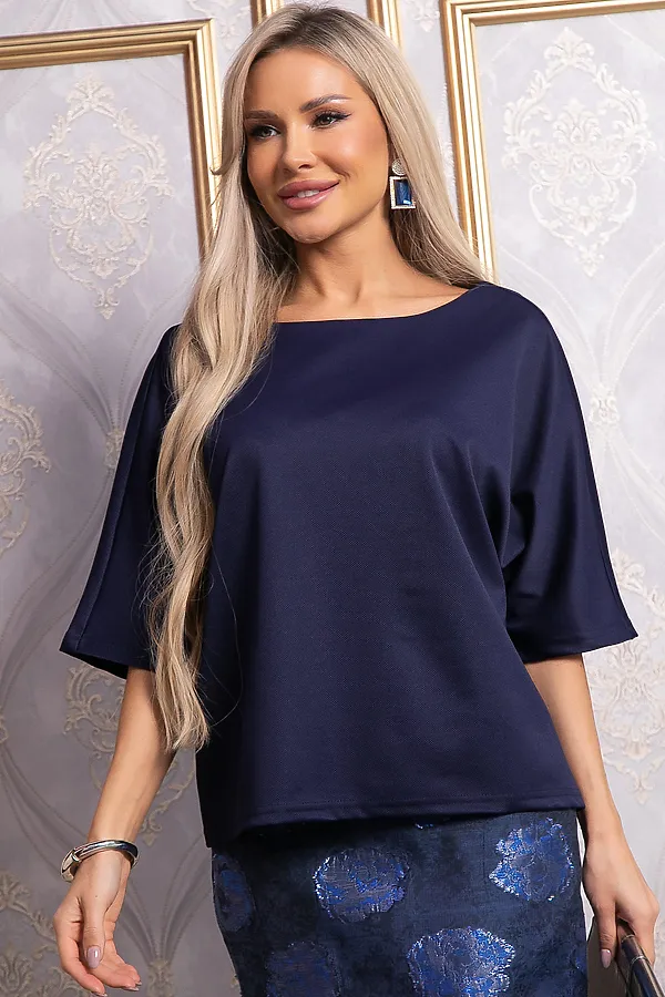 Блуза LADY TAIGA, синяя - фото 2