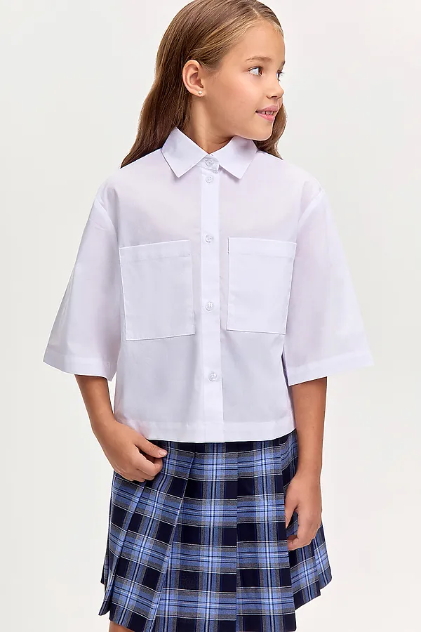 Юбка SMENA, сине-серая клетка - фото 2