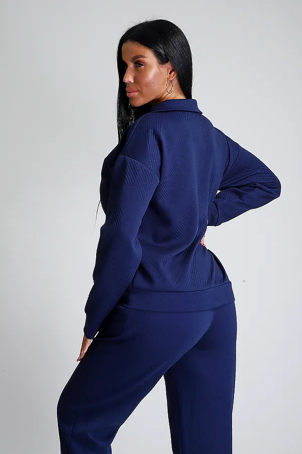 Костюм с брюками 32829 НАТАЛИ, темно-синий - фото 2