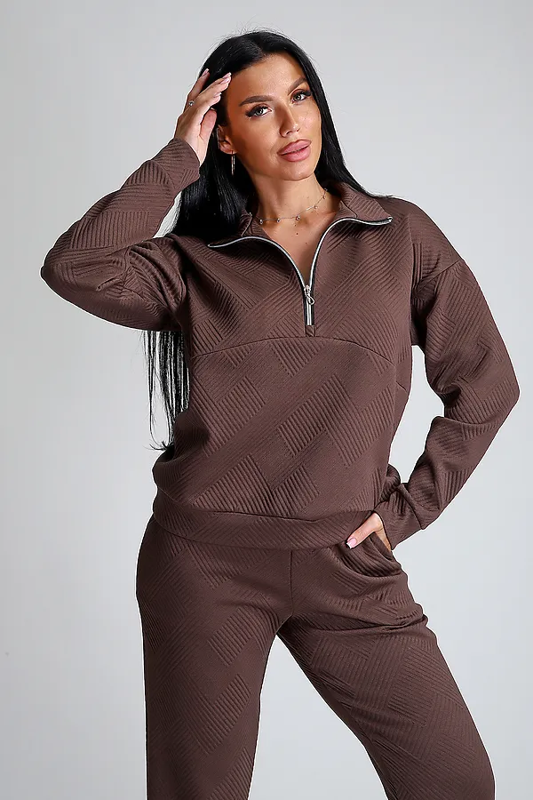 Костюм с брюками 32829 НАТАЛИ, шоколад - фото 2