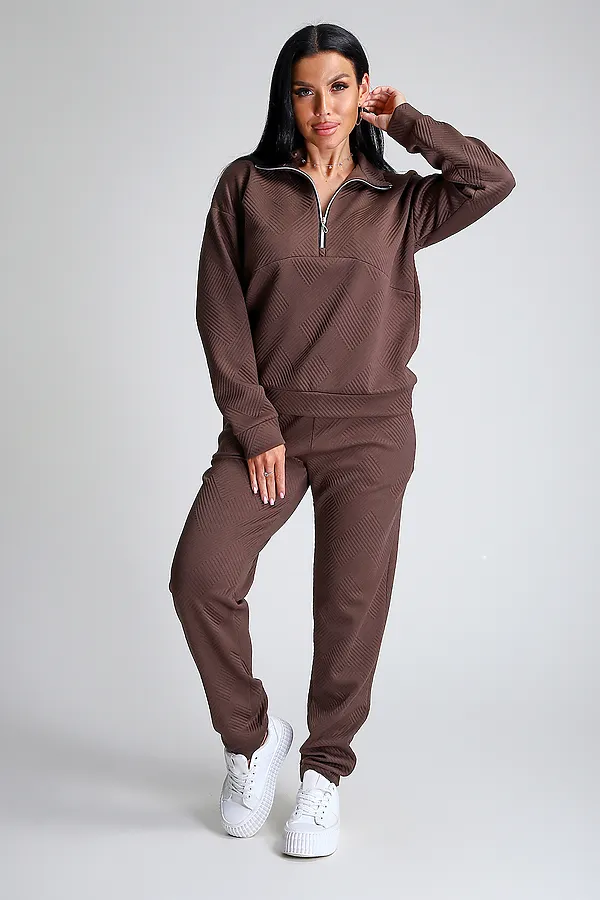 Костюм с брюками 32829 НАТАЛИ, шоколад - фото 2