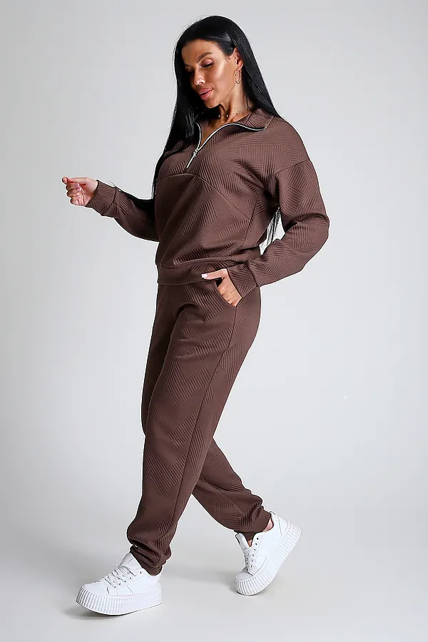 Костюм с брюками 32829 НАТАЛИ, шоколад - фото 2