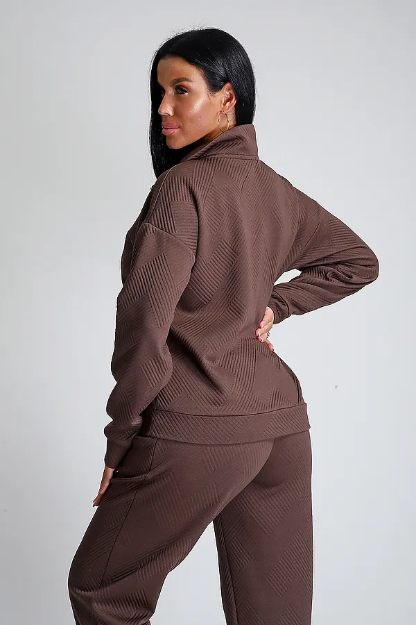 Костюм с брюками 32829 НАТАЛИ, шоколад - фото 2