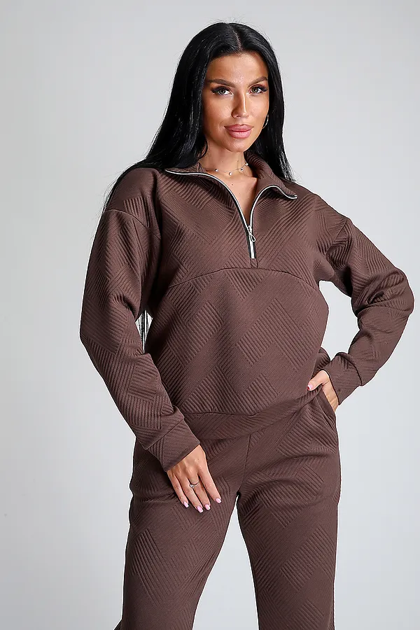 Костюм с брюками 32829 НАТАЛИ, шоколад - фото 2