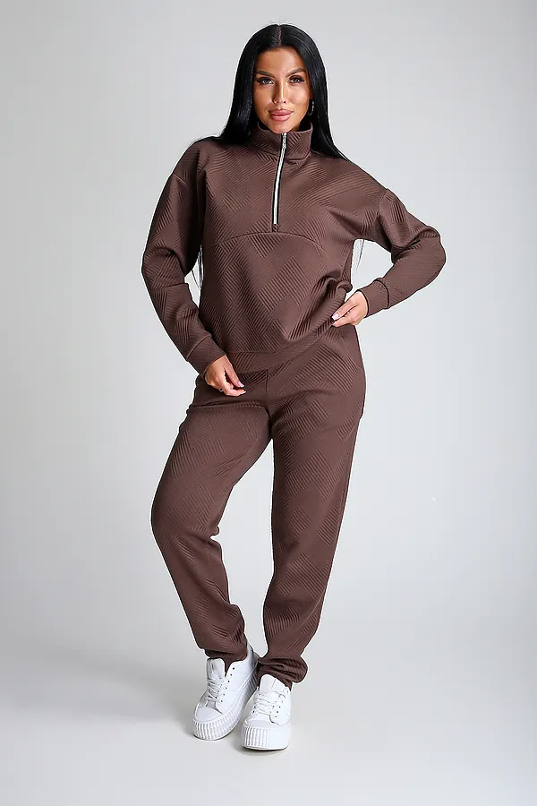 Костюм с брюками 32829 НАТАЛИ, шоколад - фото 2