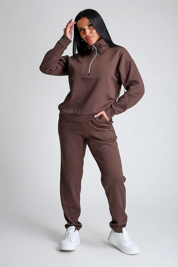 Костюм с брюками 32829 НАТАЛИ, шоколад - фото 2