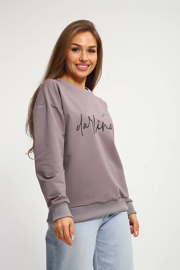 Свитшот 85551 НАТАЛИ, серый - фото 2