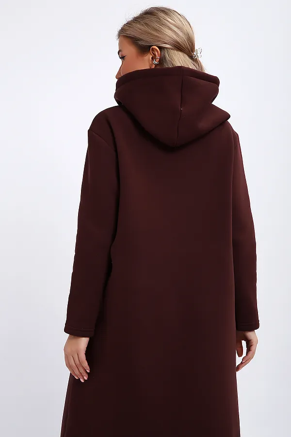 Толстовка-платье 5722 НАТАЛИ, темно-коричневый - фото 2