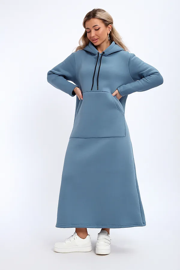 Толстовка-платье 5722 НАТАЛИ, светло-синий - фото 2