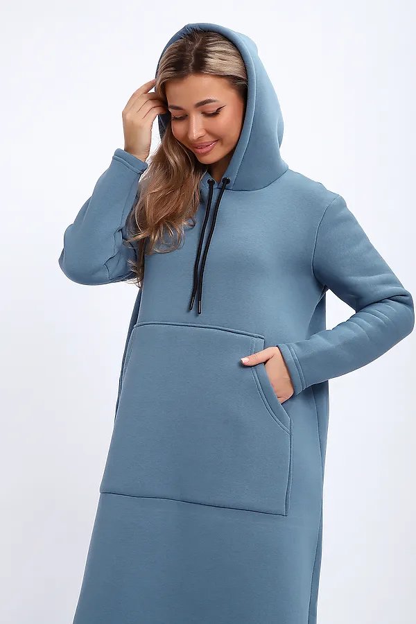 Толстовка-платье 5722 НАТАЛИ, светло-синий - фото 2