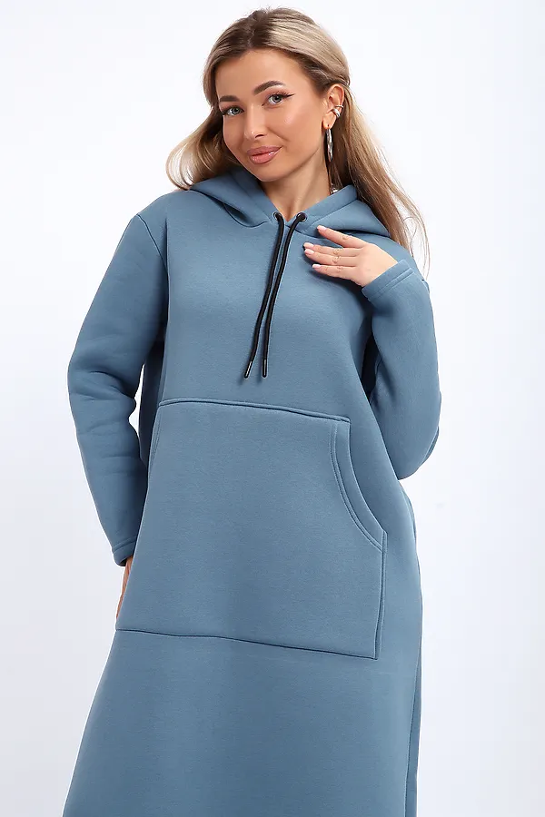 Толстовка-платье 5722 НАТАЛИ, светло-синий - фото 2