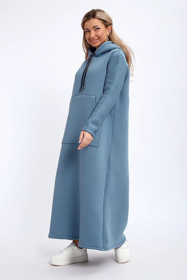 Толстовка-платье 5722 НАТАЛИ, светло-синий - фото 2