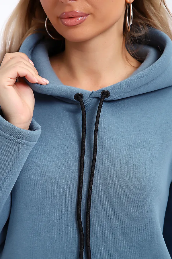 Толстовка-платье 5722 НАТАЛИ, светло-синий - фото 2