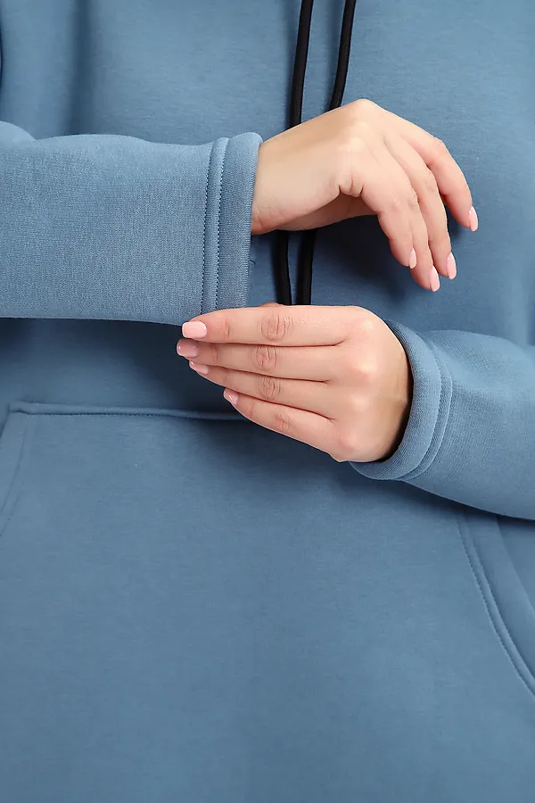 Толстовка-платье 5722 НАТАЛИ, светло-синий - фото 2